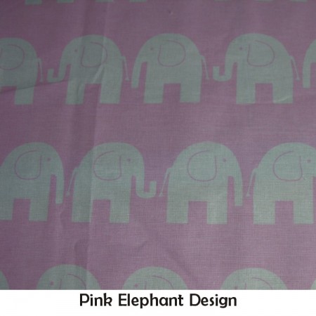 Pink Elephant Design Fabric